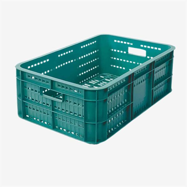 Cajas de plastico grandes para hortalizas verde atomplast
